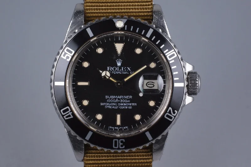 1985 Rolex Submariner 16800 with Box and Papers-Rolex Submariner 116618LN Watch