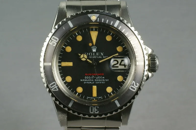 Rolex Red Submariner 1680 with Box and Papers Tropical-Rolex Yacht-Master 40mm Steel Watch