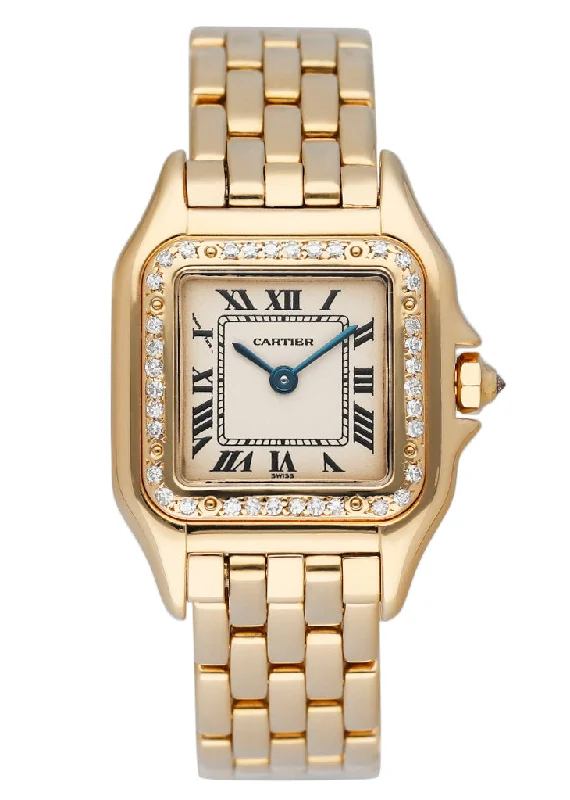 Cartier Panthere 18K Yellow Gold Diamonds Ladies Watch-Cartier Ronde de Cartier 40mm Watch