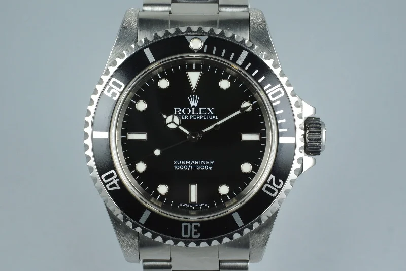 1999 Rolex Submariner 14060 with Box and Papers-Rolex GMT-Master II Pepsi Watch