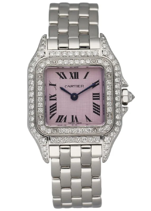 Cartier Panthere WF3259F3/1660 18K White Gold Diamond Ladies Watch-Cartier Pasha de Cartier 38mm Watch