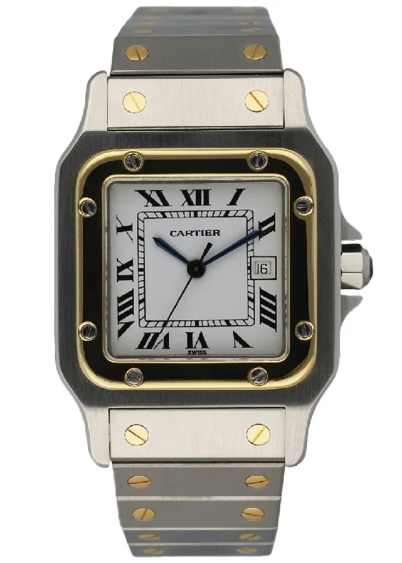 Cartier Santos Galbee Two Tone Ladies Watch-Cartier Tank Française 30mm Watch