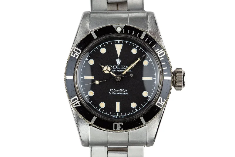 1958 Rolex Submariner 6538 "Big Crown" with Service Dial-Rolex Explorer 40mm Watch