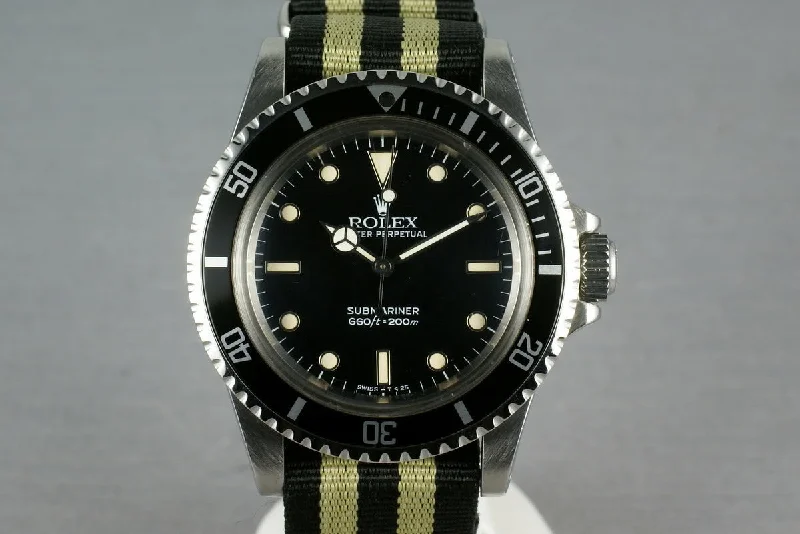 Rolex Submariner Dial  5513 WG surrounds on NATO-Rolex Milgauss 116400GV Watch