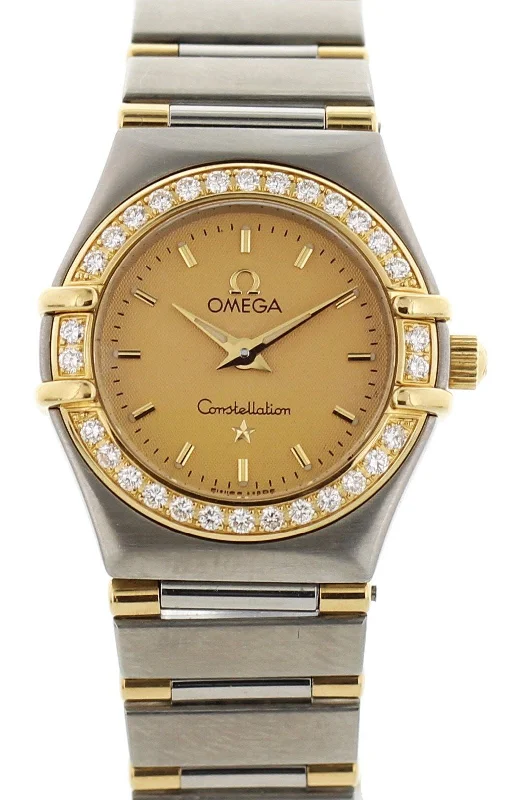 Omega Constellation 895.1203 Gold & Diamonds Ladies Watch-Omega Constellation Diamond Dial Watch