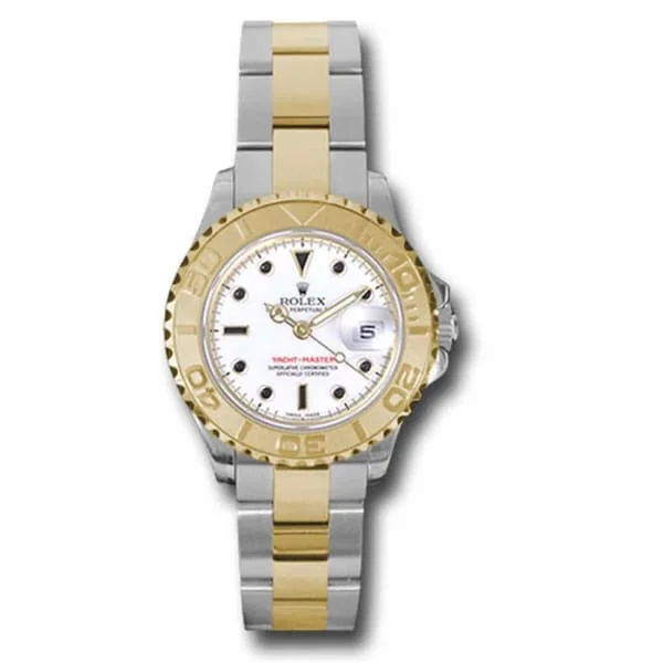 Rolex Yachtmaster Ladies 29mm - Ref: 169623 - White Dial, Two Tone Stainless Steel & 18K Yellow Gold Jubilee Bracelet Women's Watch-Rolex Datejust 36mm Watch