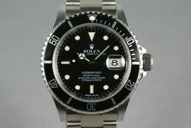 Rolex Submariner 16610 Box and Papers M serial-Rolex Yacht-Master 40mm Blue Dial Watch