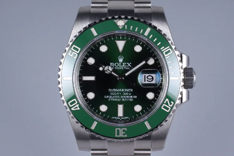 2015 Rolex Green Submariner 116610LV with Box and Papers MINT-Rolex Submariner 114060 Watch