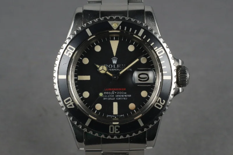 1971 Rolex Red Submariner 1680 Mark IV-Rolex Oyster Perpetual 36mm Watch