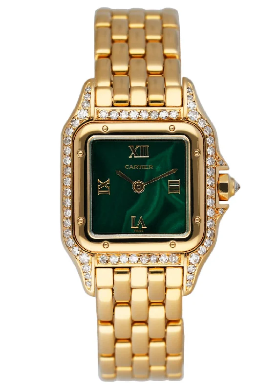 Cartier Panthere Diamond Factory Malachite Dial Ladies Watch-Cartier Juste un Clou Rose Gold Watch