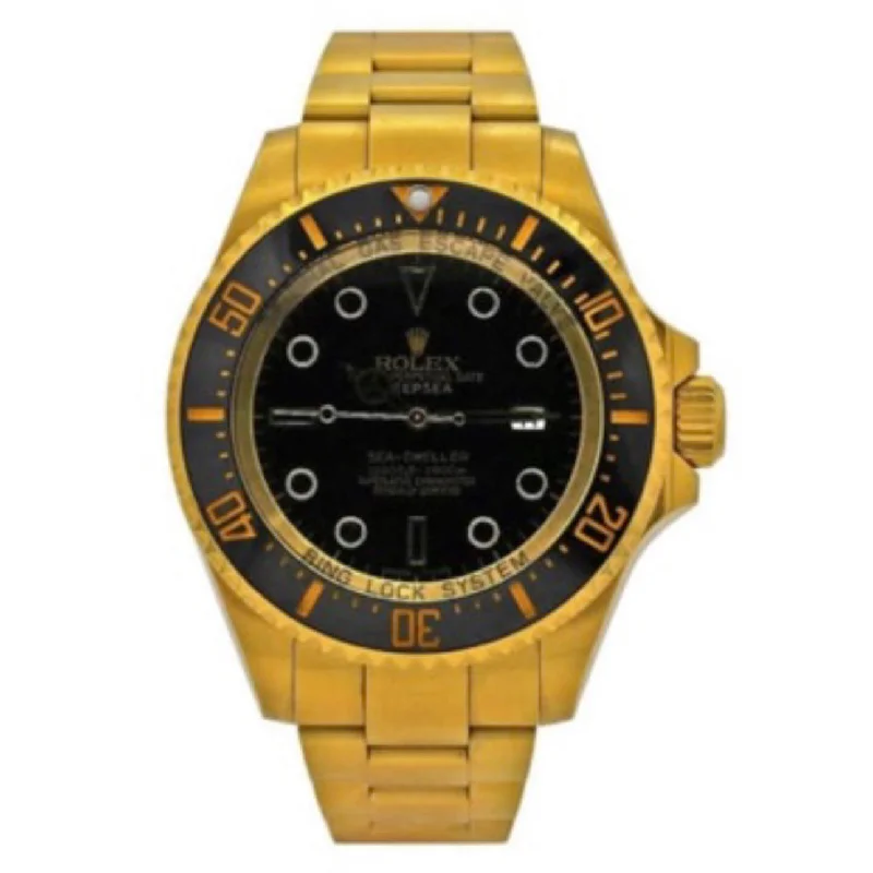 Rolex Sea Dweller 44mm - Ref: 116660 - Black Dial, Coated Yellow Gold Oyster Bracelet Watch-Rolex GMT-Master II 126710BLNR Watch