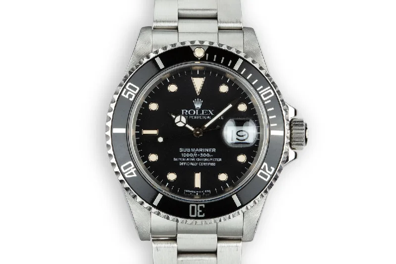 1989 Rolex Submariner 16610 with Box and Papers-Rolex GMT-Master II Pepsi Bezel Watch