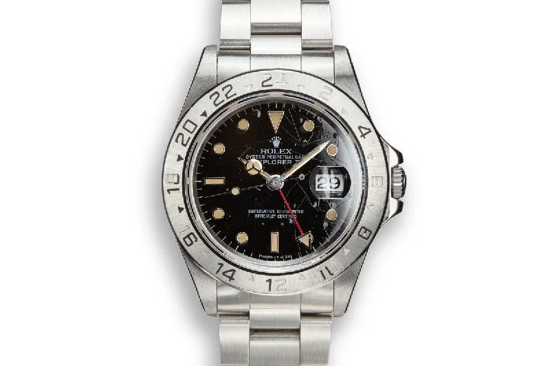 1991 Rolex Explorer II 16570 with Black Rail Dial-Rolex GMT-Master II Pepsi Watch