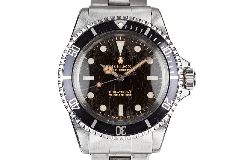 1967 Rolex Submariner 5513 Gilt Meters First Dial with Spider Cracking Patina-Rolex Daytona Men’s Chronograph Watch