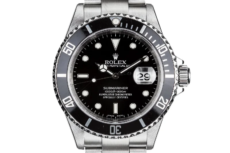 2005 Rolex Submariner 16610-Rolex Cosmograph Daytona 116500LN Black Dial Watch