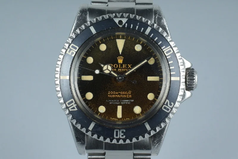 1965 Rolex Submariner 5512 with Tropical Glossy Gilt 4 Line Dial-Rolex GMT-Master II Men’s Watch