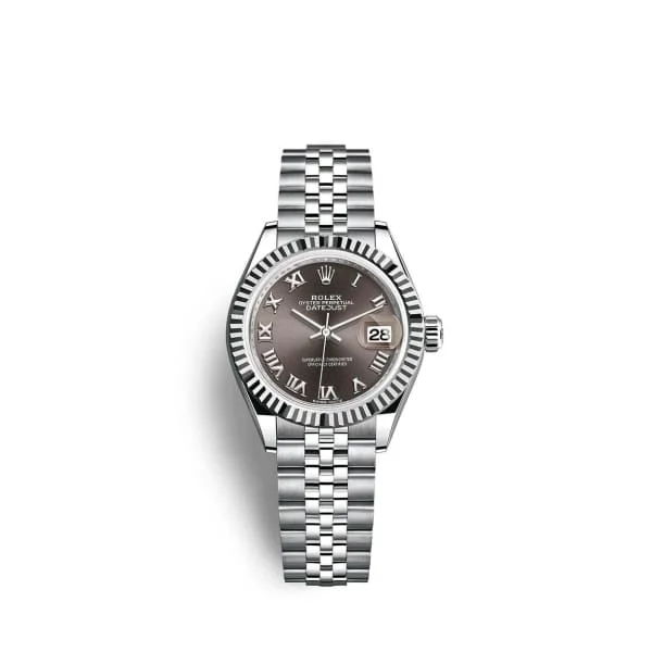 Rolex Lady-Datejust 28mm - Ref: 279174-0013 - Dark Grey Roman Dial, Stainless Steel Jubilee Bracelet Women's Watch-Rolex Cosmograph Daytona 116500 Watch