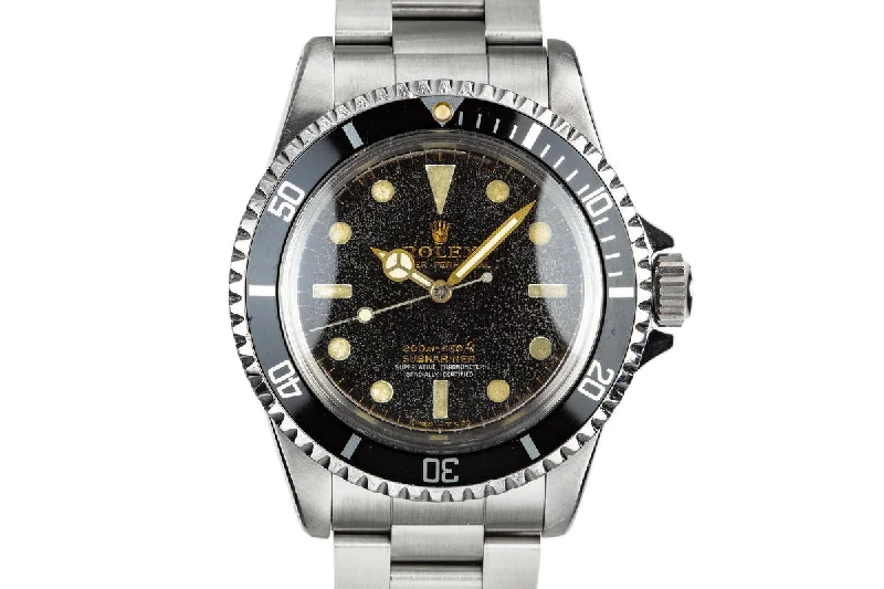 1964 Rolex Points Crown Guard Submariner 5512 Gilt 4 Line "Spider" Dial-Rolex Submariner 14060M Watch