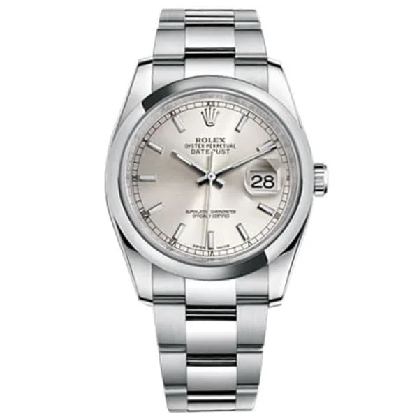 Rolex Datejust 36mm - Ref: 116200 sso - Silver Dial, Stainless Steel Oyster Bracelet Watch-Rolex Daytona 116520 Black Dial Watch