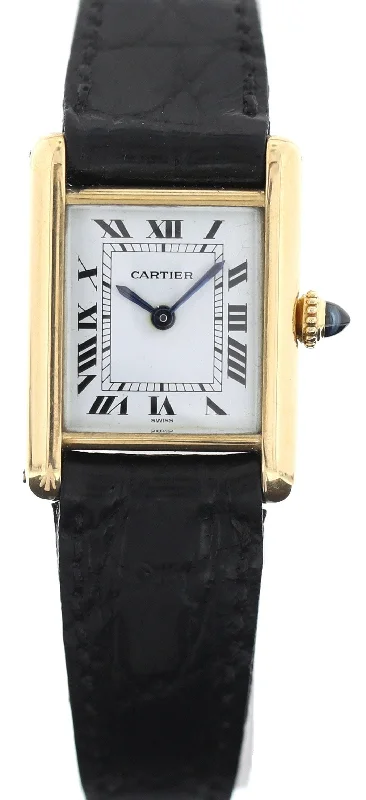 Cartier Vintage  Tank 18K Yellow Gold Ladies-Cartier Ronde de Cartier Automatic Watch