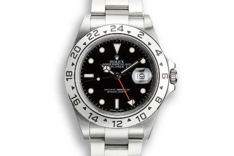 2006 Rolex Explorer II 16570 Black Dial with Box and Papers with 3186 Movement-Rolex GMT-Master II 126710BLRO Pepsi Bezel Watch