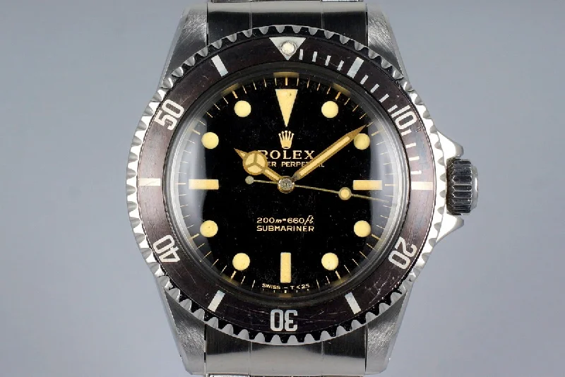 1964 Rolex Submariner 5513 with Glossy Gilt Dial-Rolex Day-Date 36mm White Dial Watch