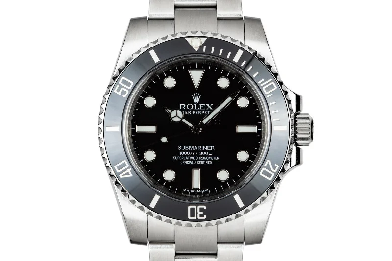 2014 Rolex Ceramic Submariner 114060 with Box and Papers-Rolex Yacht-Master 40mm Diamond Dial Watch