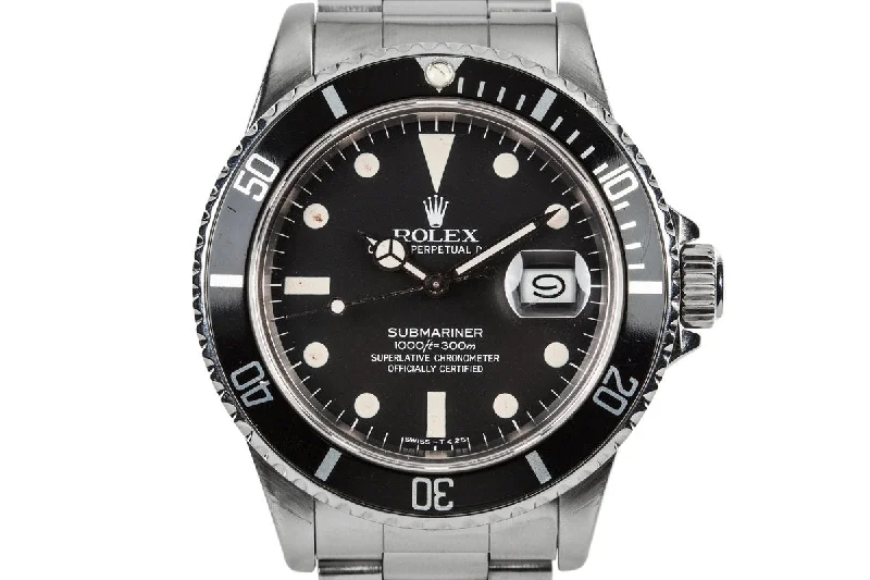 1982 Rolex Submariner 16800 with Matte Dial-Rolex Submariner 116610LN Black Dial Watch