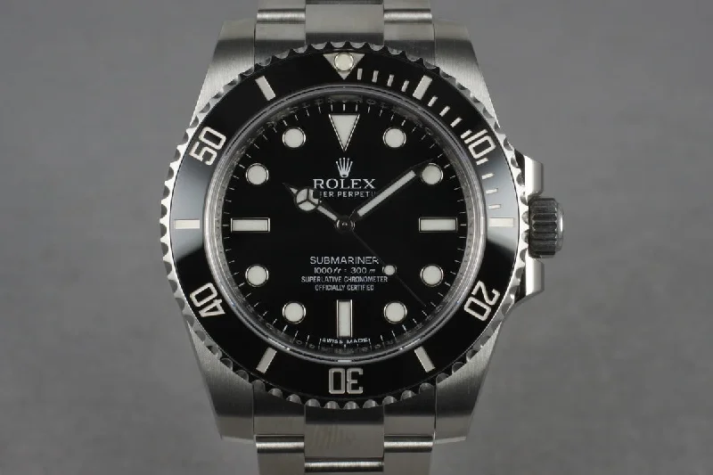 2013 Rolex Submariner 114060 with Box and Papers-Rolex GMT-Master II Root Beer Watch