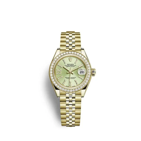 Rolex Lady Datejust 28mm - Ref: 279138rbr-0004 - Green Dial, 18K Yellow Gold Jubilee Bracelet Women's Watch-Rolex GMT-Master II 126710 Watch