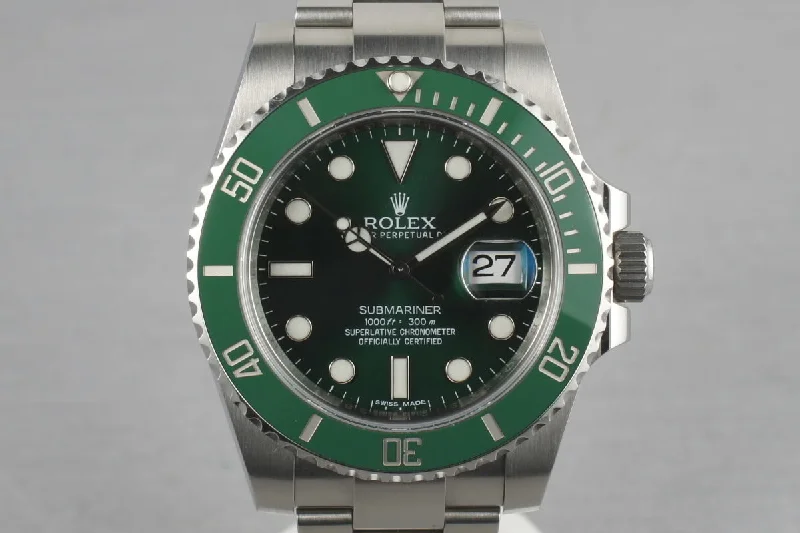 Ceramic Rolex GREEN Submariner 116610V-Rolex Oyster Perpetual 36mm Blue Dial Watch