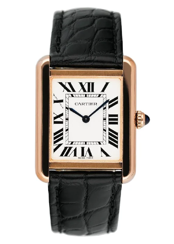 Cartier Tank Solo W5200024 18K Rose Gold Watch Box Papers-Cartier Pasha 42mm Stainless Steel Watch