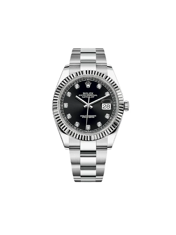 Rolex Datejust 126334 Stainless Steel Black Diamond Dial Oyster-Rolex Milgauss 116400GV Watch