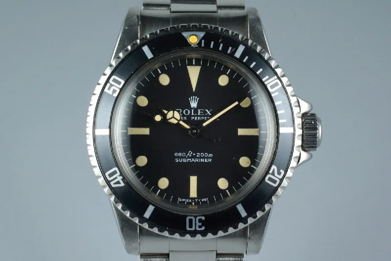 1978 Rolex Submariner 5513 with Serif Dial-Rolex Submariner Black Dial Watch