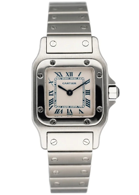 Cartier Santos Galbee 1565 Stainless Steel Ladies Watch-Cartier Clé de Cartier Small Watch