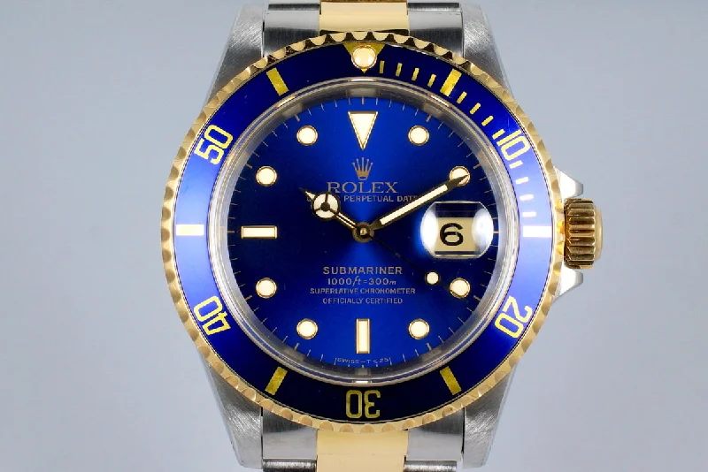 1993 Rolex Two Tone Blue Submariner 16613-Rolex Milgauss 116400GV Watch