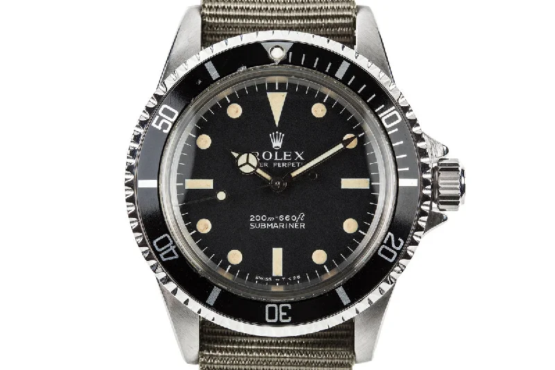 1966 Rolex Submariner 5513 with Meters First Dial and Service Papers-Rolex Submariner 114060 Watch