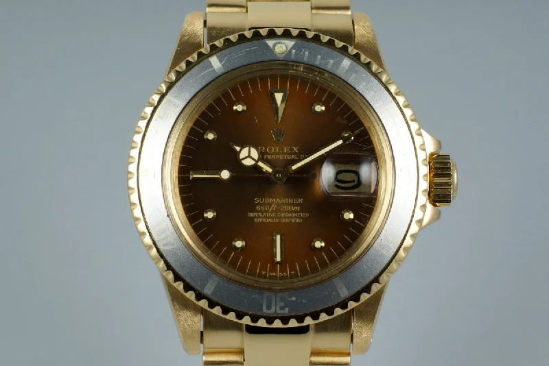 1978 YG Rolex Submariner 1680 Tropical Dial-Rolex Datejust 28mm Watch