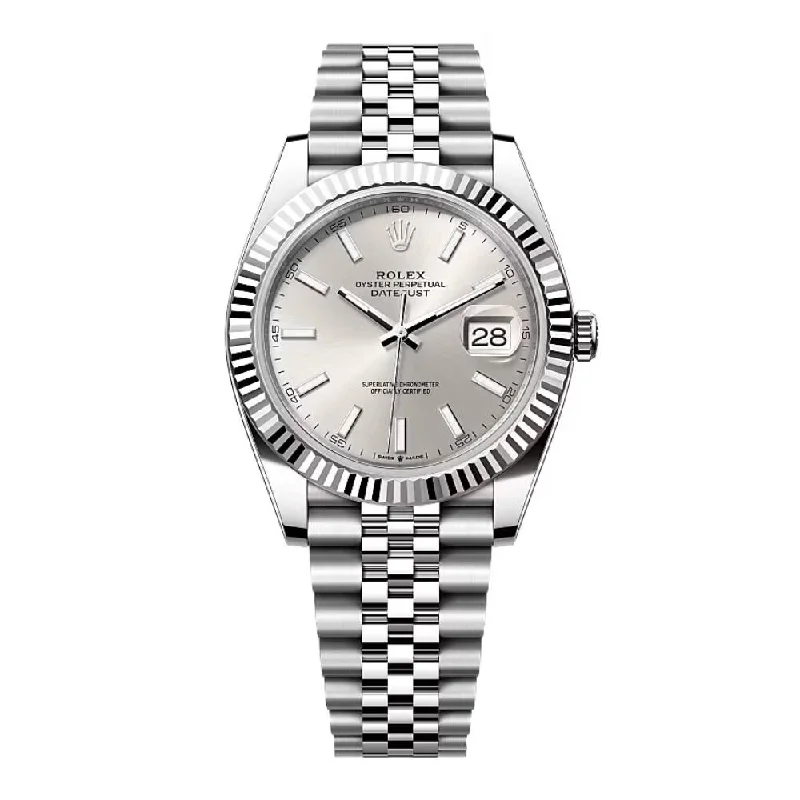 Rolex Datejust 41mm - Ref: 126334-0004 - Silver Dial, Stainless Steel Jubilee Bracelet Men's Watch-Rolex Daytona 116528 Watch