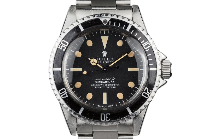 1967 Rolex Submariner 5512 Meters First Dial-Rolex Explorer 40mm Stainless Steel Watch