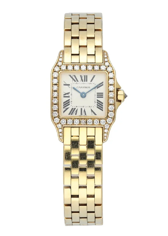 Cartier Santos Demoiselle 2699 Yellow Gold Diamond Ladies Watch Box Papers-Cartier Tank Large Watch