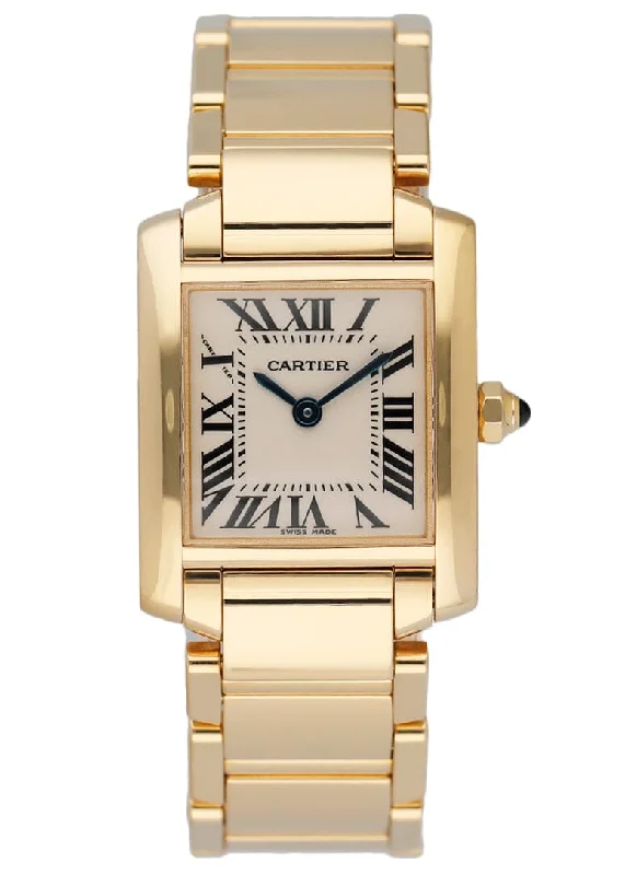 Cartier Tank Francaise W50002N2 Yellow Gold Ladies Watch-Cartier Tank Louis 18k Gold Watch