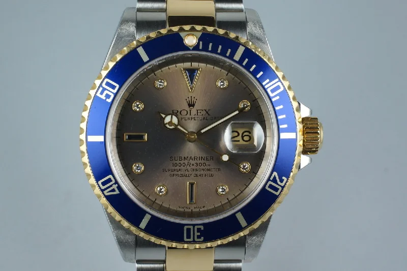 2000 Two Tone Submariner 16613 with Serti Dial-Rolex Explorer II 216570 Watch