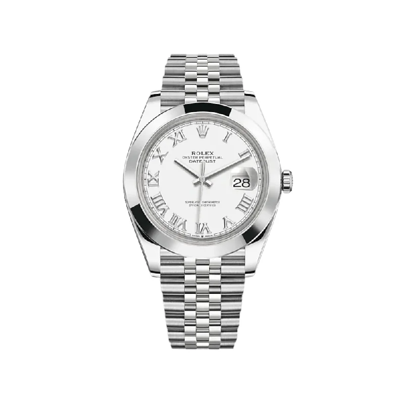 Rolex Datejust 126300 Stainless Steel White Roman Dial Jubilee-Rolex Yacht-Master 40mm Two-Tone Watch