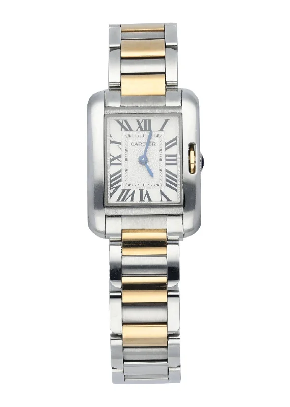 Cartier Tank Anglaise 3485 Stainless steel and 18K Yellow gold-Cartier Pasha de Cartier 42mm Steel Watch