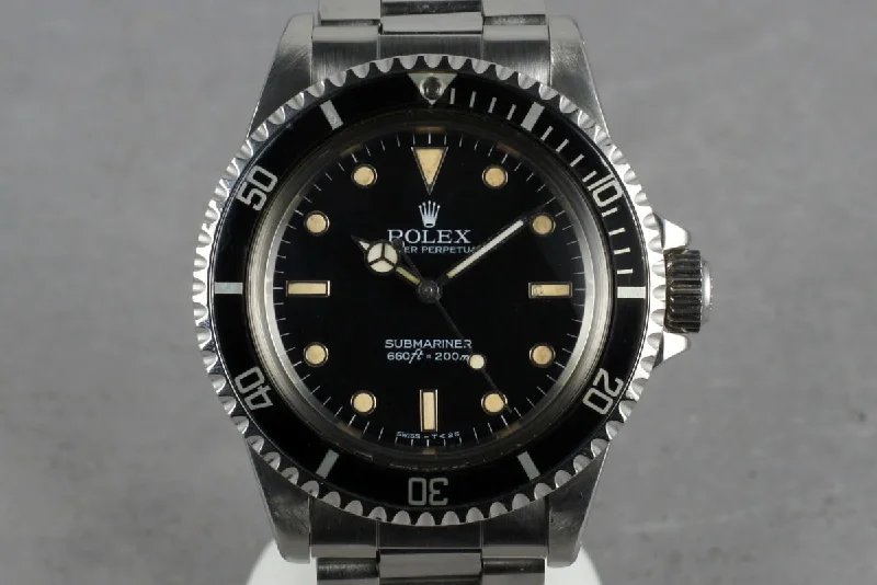 1984 Rolex Submariner 5513 Spider Dial with Box and Papers-Rolex Cosmograph Daytona Ceramic Bezel Watch