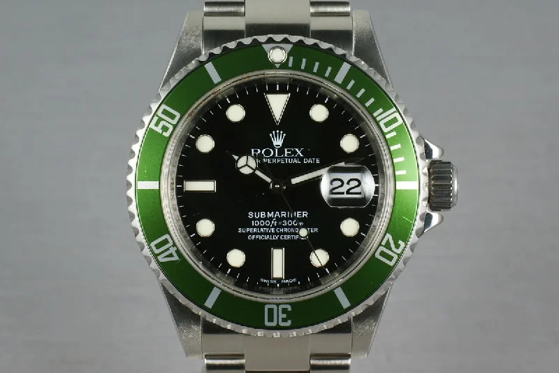 Rolex Green Submariner 16610 LV with Box and Papers M serial-Rolex Datejust 116234 Watch