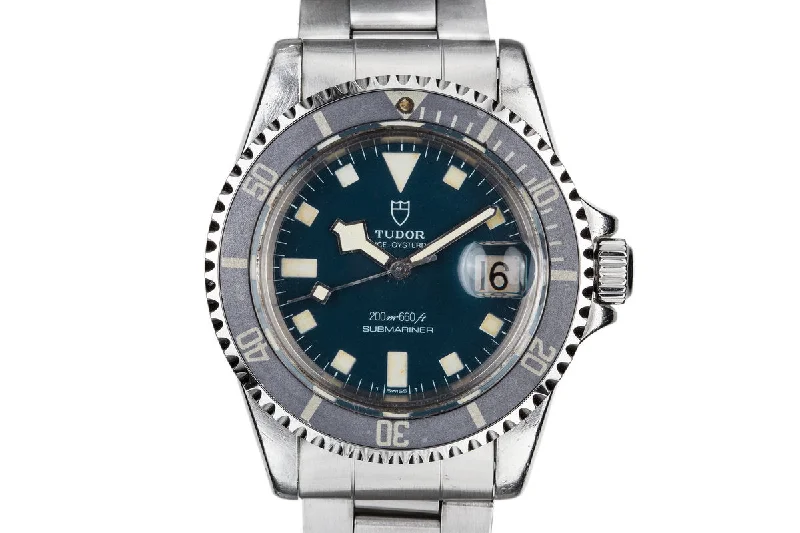 1979 Tudor Blue Submariner Snowflake 94110-Rolex Submariner Green Dial Watch