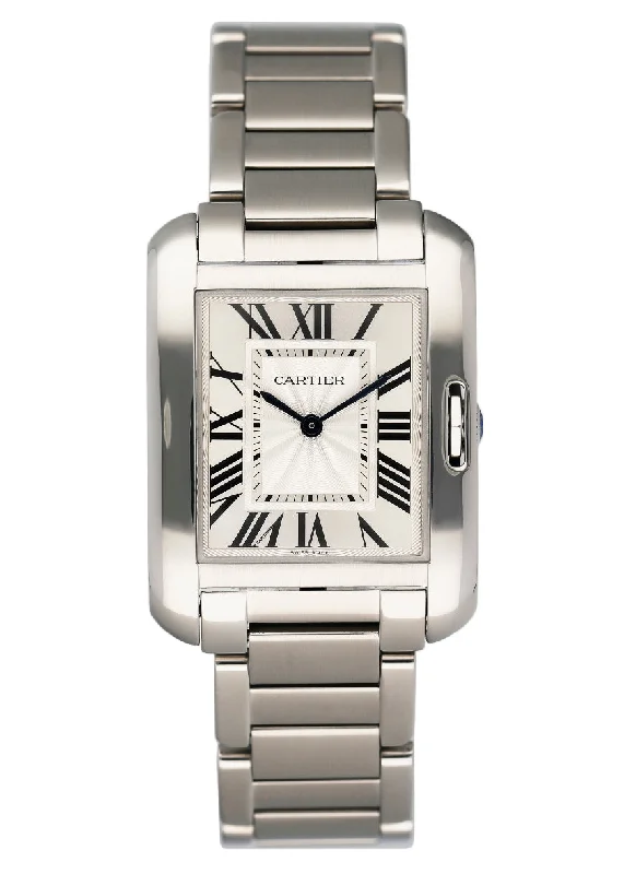 Cartier Tank Anglaise W5310044/3704 Steel Ladies Watch-Cartier Love Pendant 18k Gold