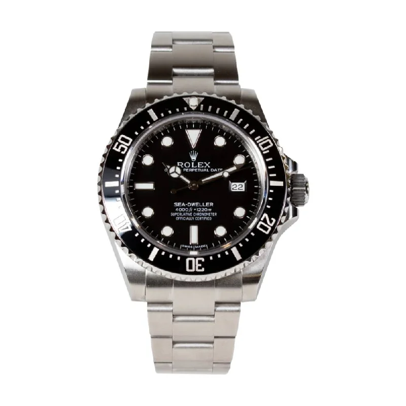 Rolex Sea Dweller 40mm - Ref: 116600 - Black Dial, Stainless Steel Oyster Bracelet Watch-Rolex Submariner Black Dial Watch